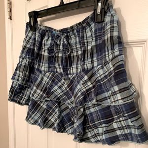 Roxy plaid skirt size M